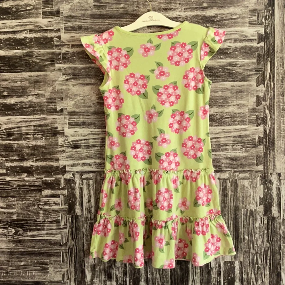 Gymboree Girls Size 8 green and pink floral dress